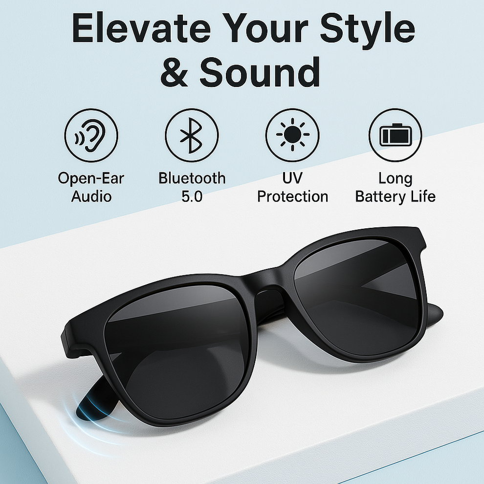 Lunette Casque connectable