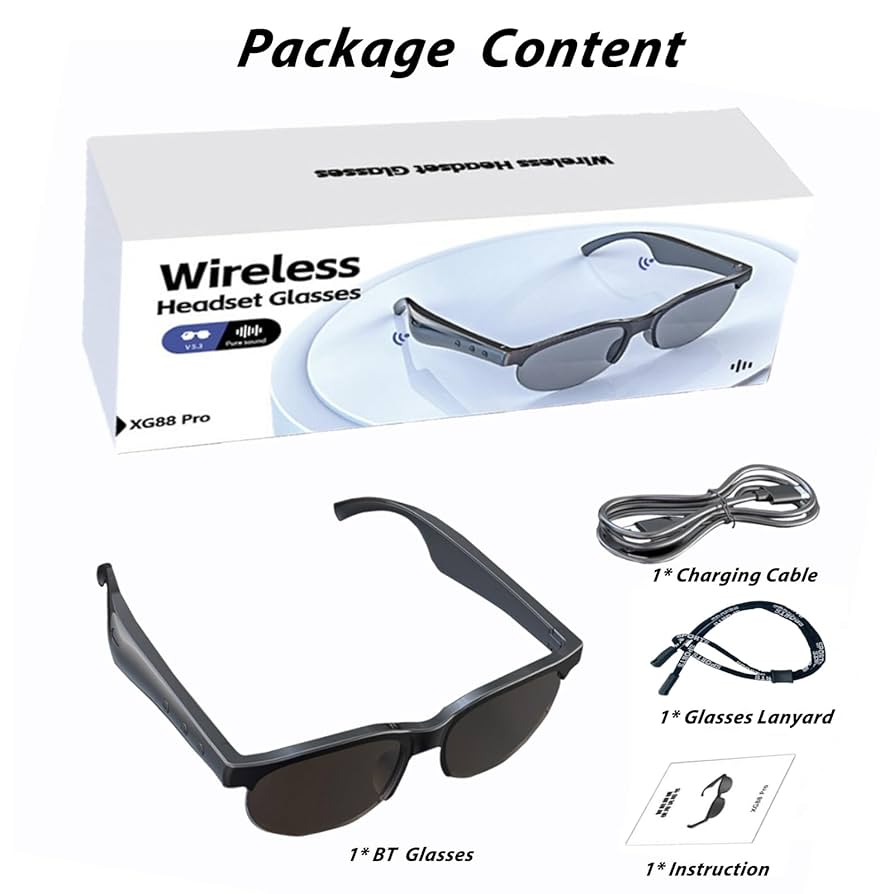 Lunette Casque connectable