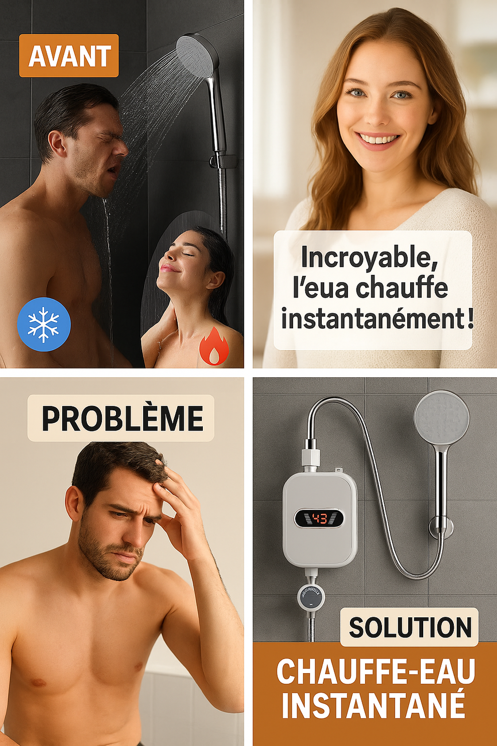 Chauffe-eau électrique instantané